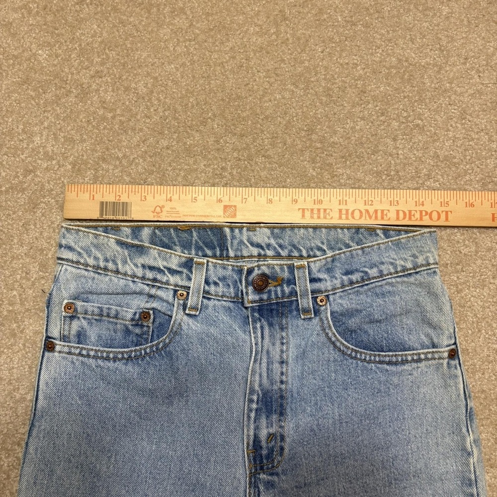 Vtg Levis 512 Jeans Mens‎ 29x33 Blue Slim Tapered Denim Pants Light Wash USA 90s - Picture 7 of 16